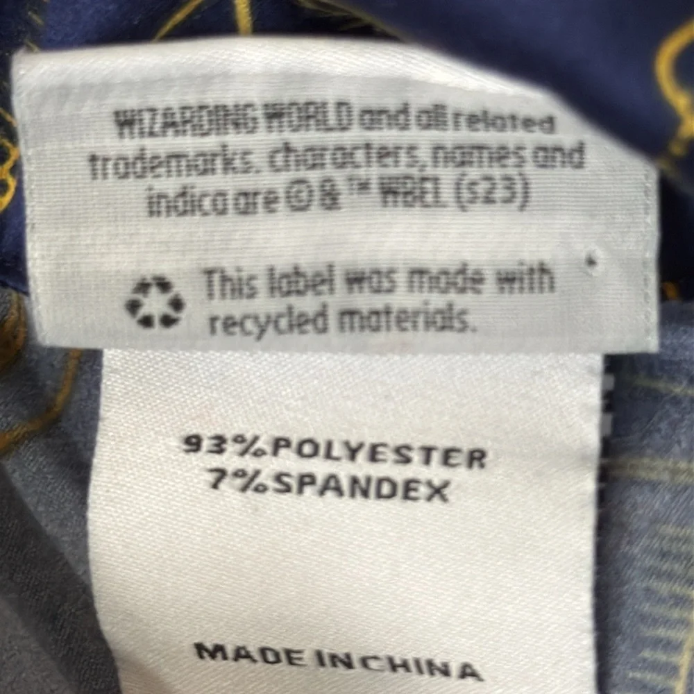 Wizarding World Of Harry Potter Navy Blue/Gold Potion Satin Sleep Set Size 4X - Picture 9 of 10